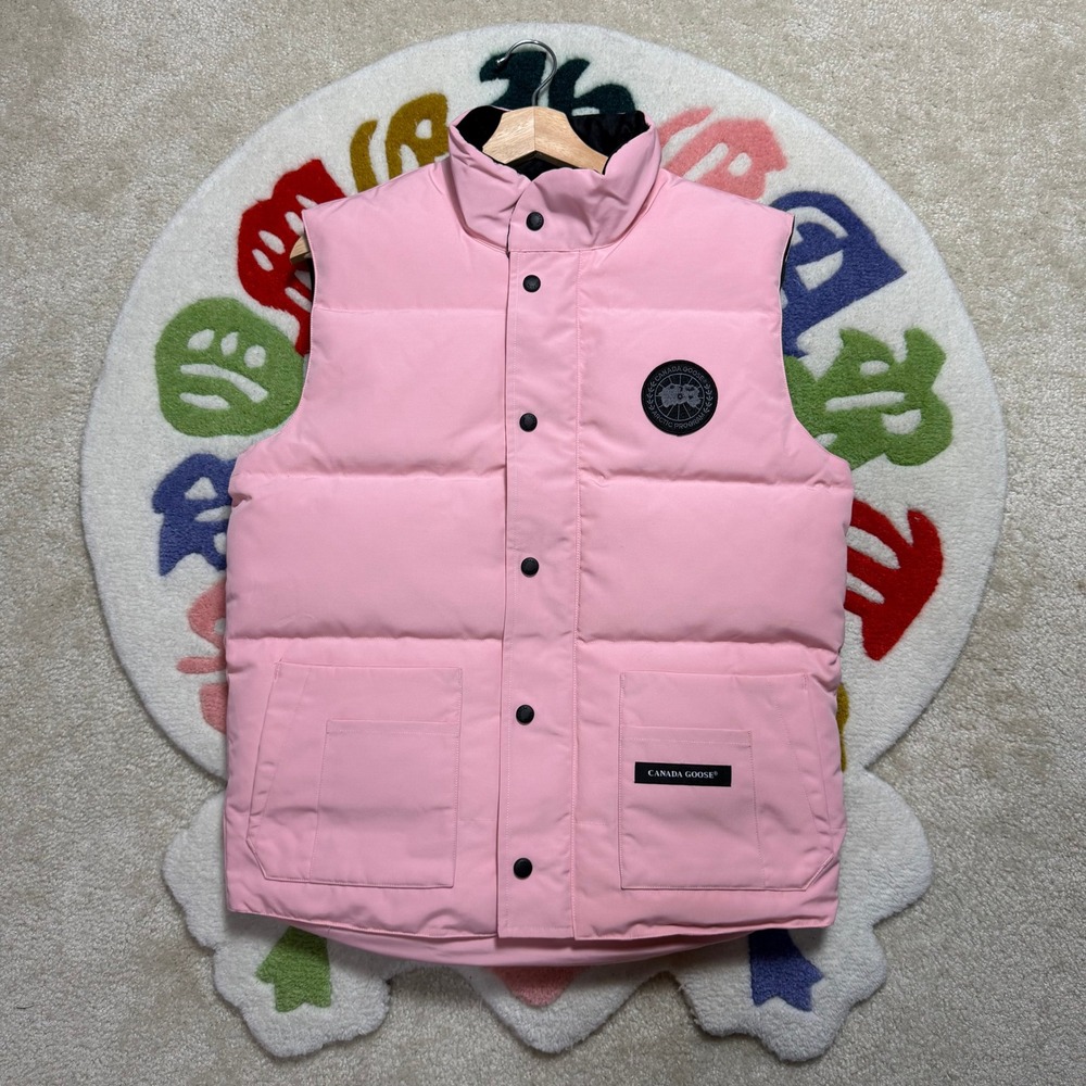 Canada Goose Pink Expedition Parka Fusion Down Vest Black Label Size Small